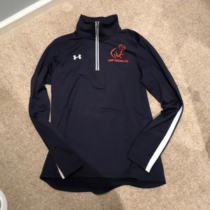 An under armor mid zip hoodie